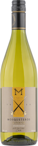 Изображение Вино белое сухое стиль №1 Шардоне Центральная Долина Москетерос Супериор 2023 Москетерос с/б, 0,75 л