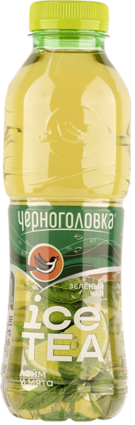 Изображение Напиток зеленый мята лайм Черноголовка чай для детей Аквадом п/б, 0,5 л