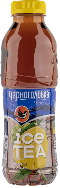 Изображение Напиток черный Лимон лайм Черноголовка чай для детей Аквадом п/б, 0,5 л