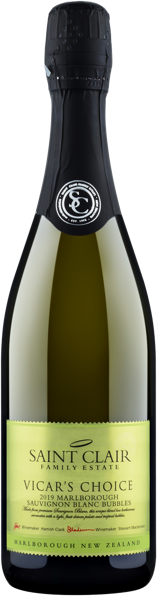 Изображение Вино игристое белое брют Сент Клер Совиньон Блан Баблс Сент Клер с/б, 0,75 л