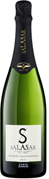 Изображение Вино игристое белое брют Салазар Карт Бланш бланкет де лиму Салазар с/б, 0,75 л