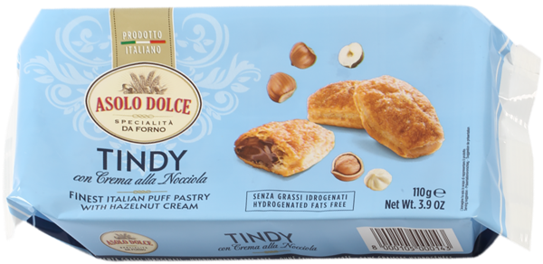 Изображение Слойка тинди Азоло Дольче с ореховым кремом Азоло Дольче м/у, 110 г