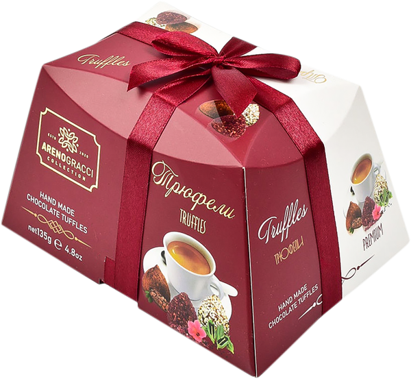 Изображение Конфеты г.Краснодар Арено Грачи пирамида бордовая шоколадные Звезда Кубани кор, 135 г