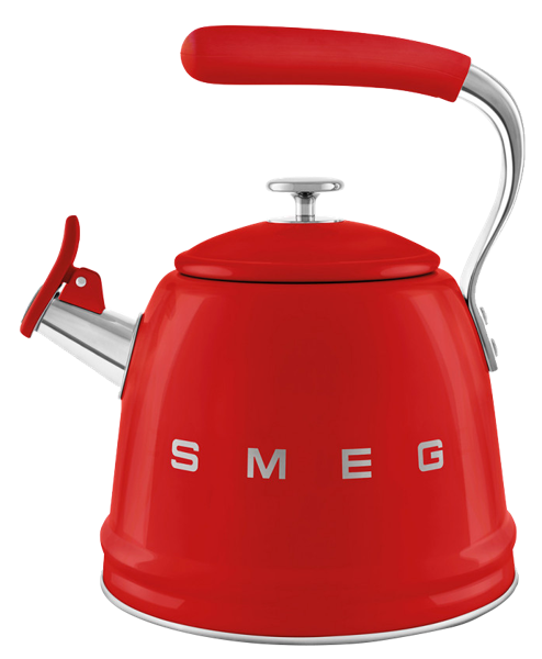 Изображение Чайник 2,3л красный Смег со свистком Смег к/у, 1 шт