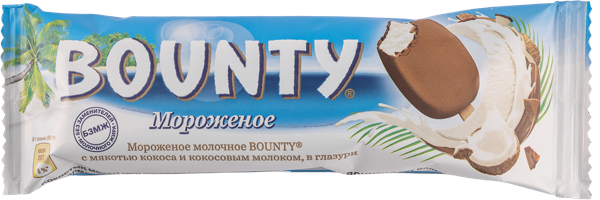 Изображение Мороженое молочное эскимо Баунти Марс ООО м/у, 60 г