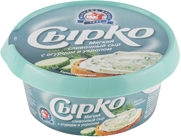 Изображение Сыр 55% творожный Сырко огурец укроп Млекара Шабац п/б, 100 г