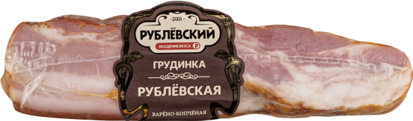 Изображение Мясо свиное варено-копченая Рублевский грудинка Рублевский МПЗ в/у, 300 г