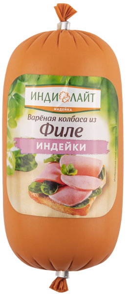 Изображение Колбаса из филе индейки Индилайт вареная ПензаМолИнвест п/а, 400 г