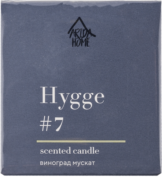 Изображение Свеча 6,8см в банке Хюгге №7 виноград мускат Арида Хоум к/у, 1 шт
