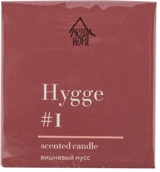 Изображение Свеча 6,8см в банке Хюгге №1 вишневый мусс Арида Хоум к/у, 1 шт
