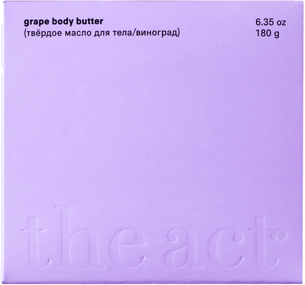 Изображение Крем-баттер для тела Экт виноград питательный Экт ООО к/у, 180 мл