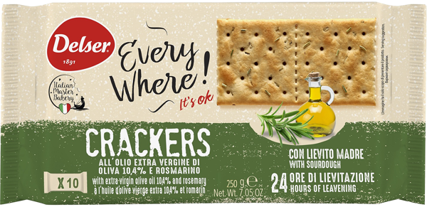 Изображение Крекеры Дельзер оливковое масло розмарин КволитиФуд м/у, 250 г