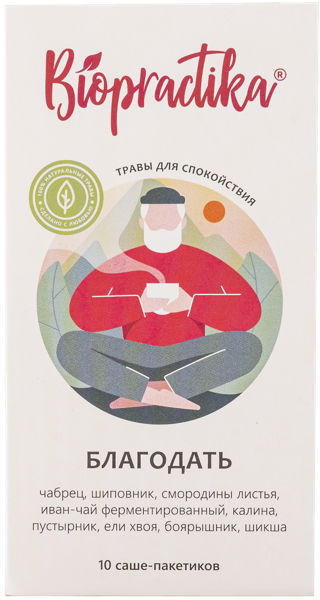 Изображение Чай травяной Биопрактика благочай Биопрактика кор, 20*2 г