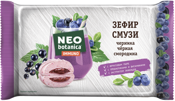 Изображение Зефир Нео Ботаника смузи черника смородина ОК Рот- Фронт м/у, 280 г