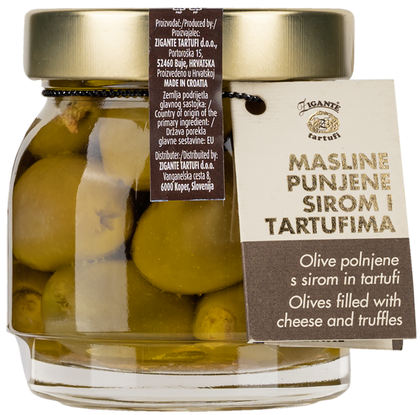 Изображение Оливки с сыром трюфелем Зиганте Тартуфи Зиганте Тартуфид с/б, 190 г