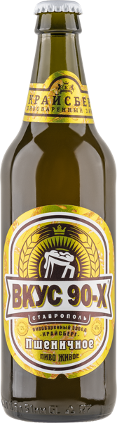 Изображение Пиво светлое Лагер 4,0% н/ф Крайсберг вкус 90-х пшеничное Крайсберг с/б, 0,5 л