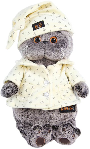 Изображение Мягкая игрушка 22 см Будибаса басик в пижаме МПП ООО к/у, 1 шт