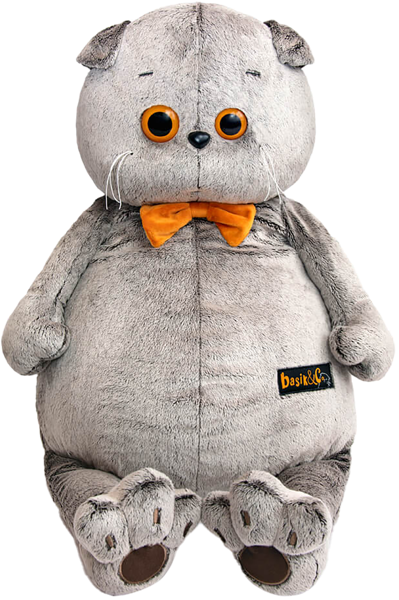 Изображение Мягкая игрушка 47 см Будибаса басик бархатный бант МПП ООО к/у, 1 шт