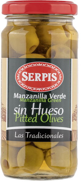 Изображение Оливки без косточки Серпис из Аликанты мансанилья Кандидо Миро с/б, 235 г