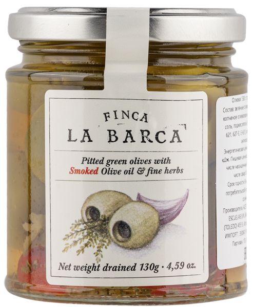 Изображение Оливки без косточки Финка Ла Барка из Кастилии травы Асейтес Санта Круз С.Л. с/б, 130 г