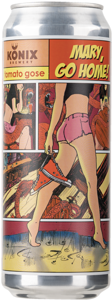 Изображение Пивной напиток темное Гозе 4,8% Коникс Мери, Гоу Хоум Пиватом ж/б, 0,45 л