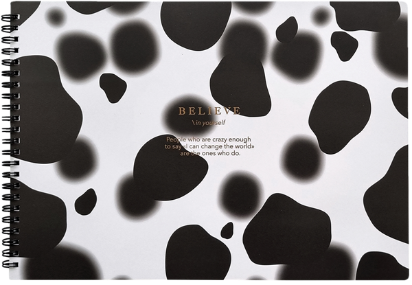 Изображение Альбом 40л для рисования Би Смарт А4 белив пятна на айвори БелКанБи , 1 шт