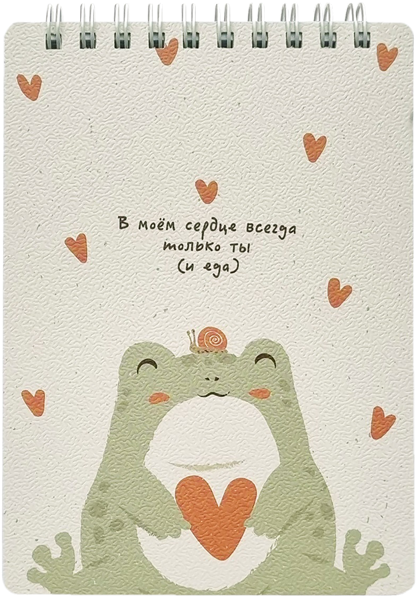 Изображение Блокнот 100л клетка Би Смарт А6 форест лягушка БелКанБи , 1 шт