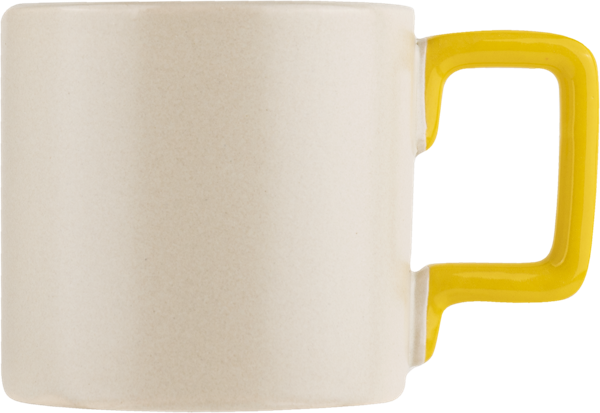 Изображение Кружка 300мл кремовая Лефард с желтой ручкой Лефард , 1 шт