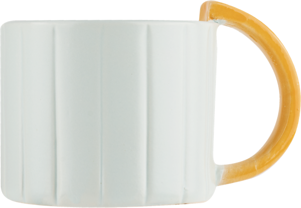 Изображение Кружка 350мл голубая Лефард с оранжевой ручкой Лефард , 1 шт