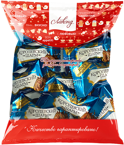 Изображение Конфеты вафельные Королевский Шарм с шоколадной начинкой Лаконд м/у, 100 г
