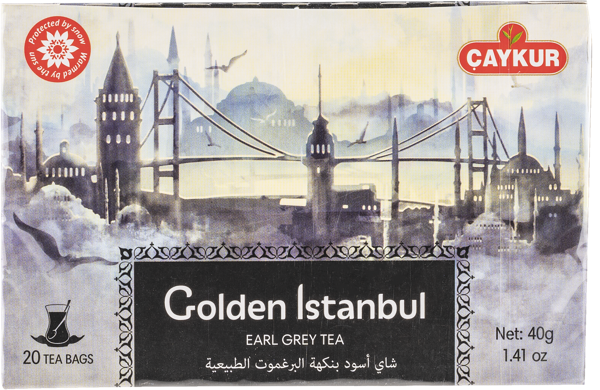 Изображение Чай черный в пакетиках Чайкур Золотой Стамбул бергамот Чайкур к/у, 20*2 г