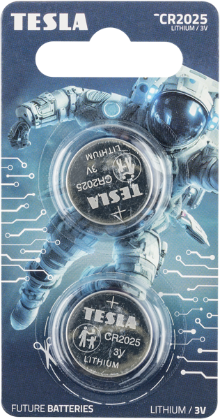 Изображение Батарейка СР 2025 Тесла электронные приборы Тесла Баттерис к/у, 2 шт