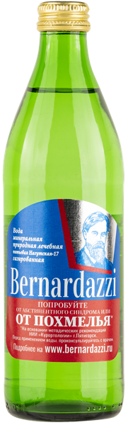 Изображение Мин вода газ рН6,6-6,9 Бернардази лечебно-столовая от похме Хорошие напитки с/б, 0,45 л