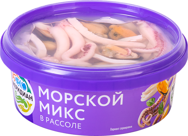 Изображение Пресервы в рассоле Меридиан морской микс Меридиан ПКП п/у, 270 г