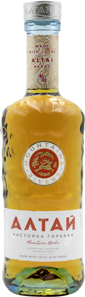 Изображение Настойка горькая Спирт Люкс 40% Алтай горные травы Алкоторг с/б, 0,5 л