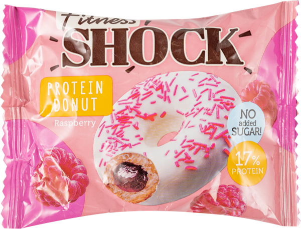 Изображение Донат протеиновый Фитнес шок малина Фитнес десерты м/у, 70 г