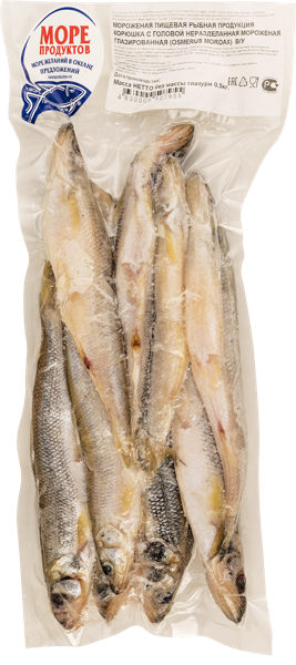 Изображение Рыба замороженная Море Продуктов корюшка неразделанная Саврасенко Н.Н. ИП в/у, 500 г