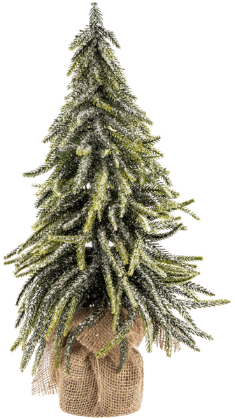 Изображение Елочка 45см настольная Табрис создавай атмосферу ледяная в джуте Кристмас Квин , 1 шт