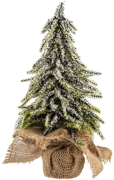 Изображение Елочка 27см настольная Табрис создавай атмосферу ледяная в джуте Кристмас Квин , 1 шт