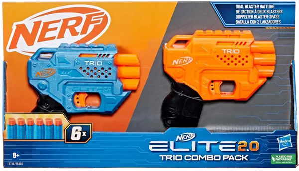 Изображение Бластер Нерф элит 2.0 трио комбо пак Хасбро п/у, 1 шт