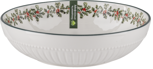 Изображение Салатник 18см бело-зеленый Табрис рождество Ловинг Хоум к/у, 1 шт