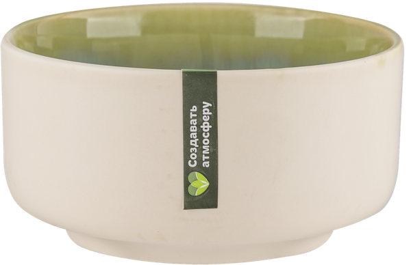 Изображение Салатник 12см бело-зеленый Табрис нефритовый пляж Ловинг Хоум , 1 шт