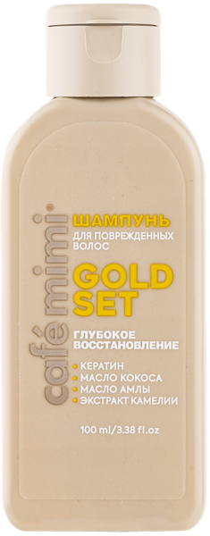 Изображение Шампунь для поврежден волос Кафе мими колорс глубокое восстановление ДизайнСоап п/у, 100 мл