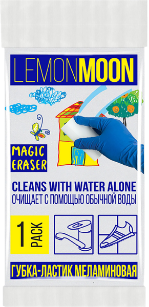 Изображение Губка для посуды Лемон Мун меламин Абразивные технологии м/у, 1 шт