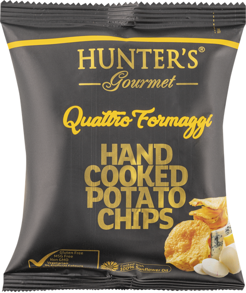 Изображение Чипсы картофельные Хантерс гурме четыре сыра Хантер Фудс м/у, 25 г