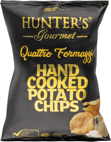 Изображение Чипсы картофельные Хантерс гурме четыре сыра Хантер Фудс м/у, 125 г