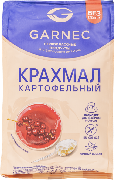 Изображение Крахмал картофельный Гарнец Без глютена Гарнец м/у, 200 г