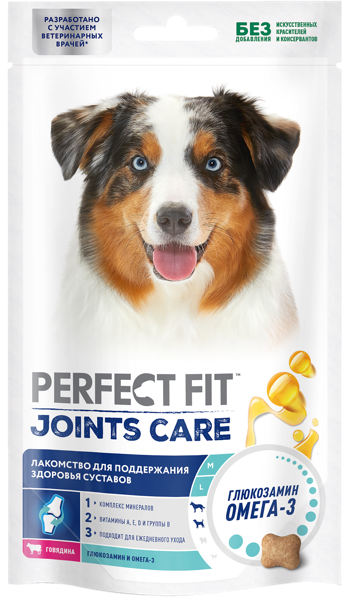 Изображение Лакомство для собак Перфект Фит здоровые суставы говядина Марс м/у, 130 г