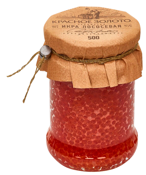 Изображение Икра зернистая Красное Золото лососевая ГК КЗ ООО с/б, 500 г