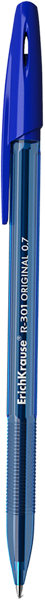 Изображение Ручка 0,5мм синяя шариковая Эрих Краузе R-301 стик ориджинал Эрих Краузе , 1 шт